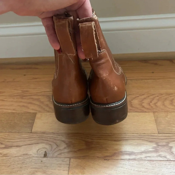 LL Bean Women's Brown Fashion Dress Leather Ankle Boots Size 10 - Picture 4 of 6